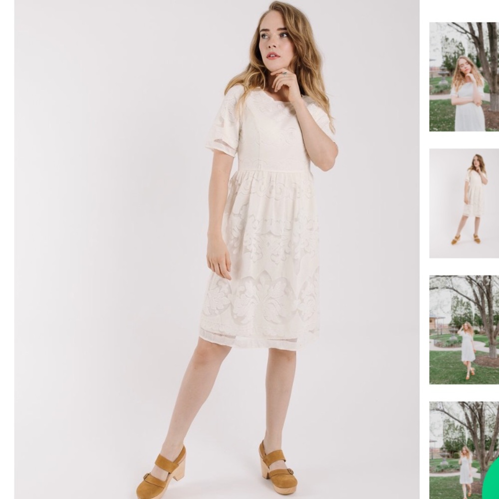 Beautiful white lace dress